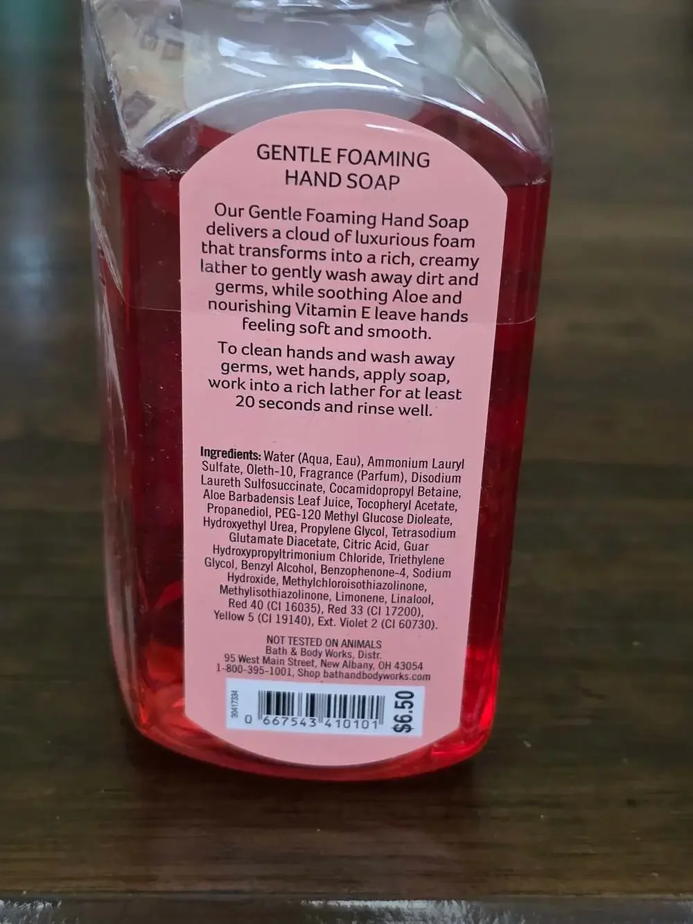 Bath & Body Works Perfectly Peaches & Cream Gentle Foaming Hand Soap